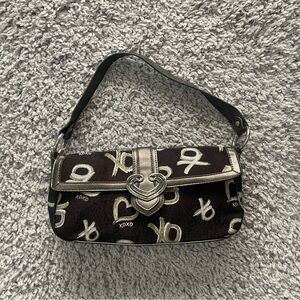 XOXO Black and Gold Shoulder Bag